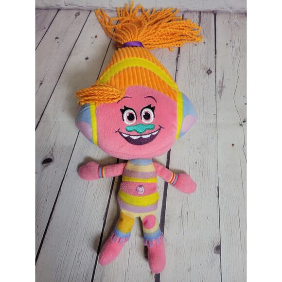 DreamWorks Trolls DJ Suki Talkin’ Troll Plush Doll Talking Sound Effects 13" - Picture 1 of 3